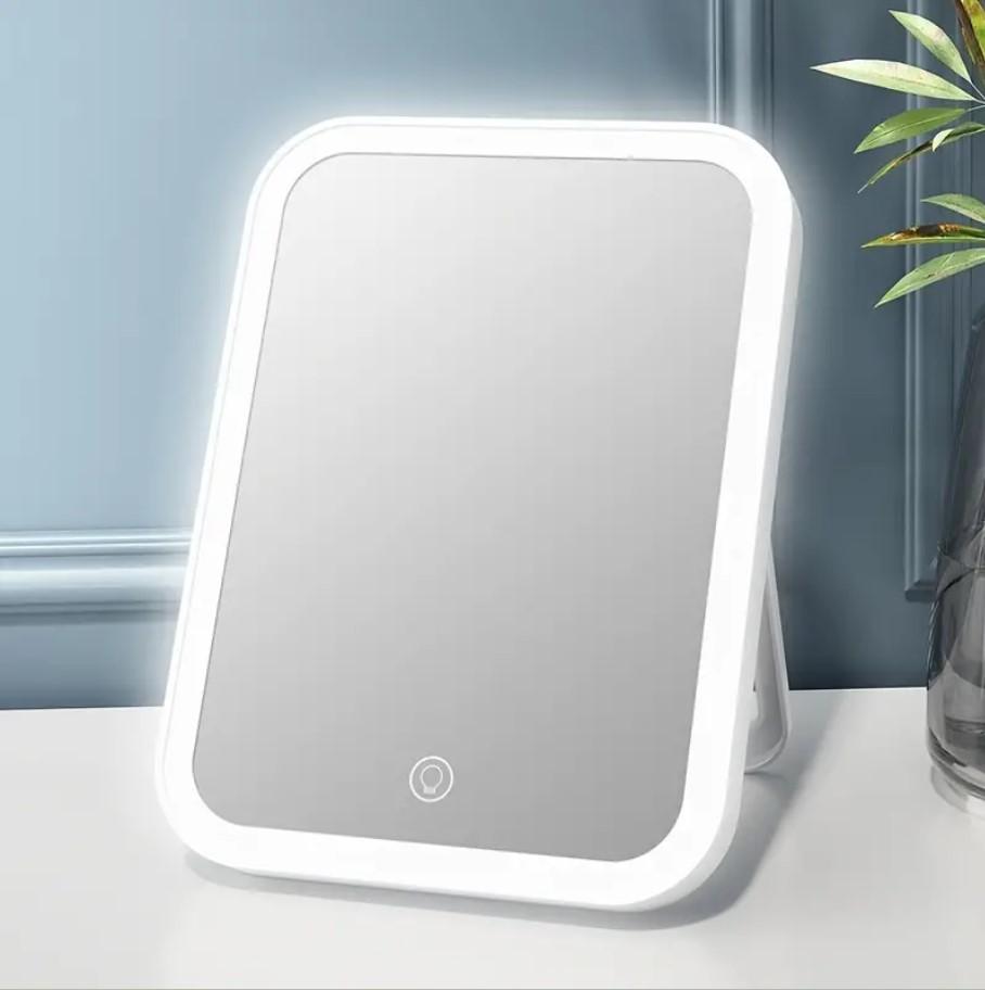 5X Magnification LED Compact Travel Makeup Mirror with Light for Purse