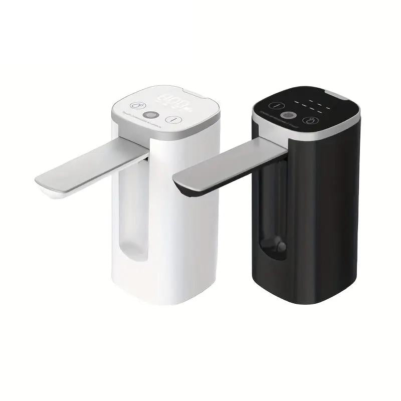 Water Dispenser Pump(1pc), Portable Smart Water Bottle Dispenser Pump, for Universal 3-5 Gallon Bottles, with Digital Display, Rechargeable Electric Water Dispenser Pump, Drinking Utensils for Home, Office, Kitchen, Outdoor Drinkware