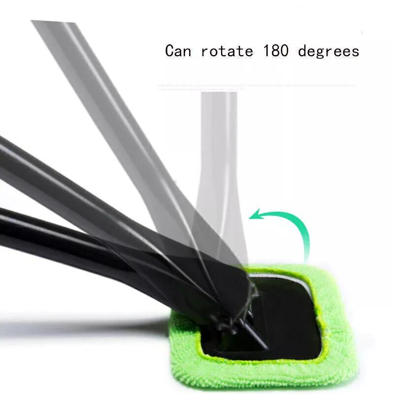 2X MicroFiber Windshield Clean Shine Car Auto Wiper Cleaner Glass Window Brush