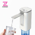 ZYLER Portable Smart Rechargeable Electric Water Jug Dispenser (1pc) - Digital Display, Universal for 3-5 Gal Bottles, Travel-Friendly Automatic Home Office Water Cooler