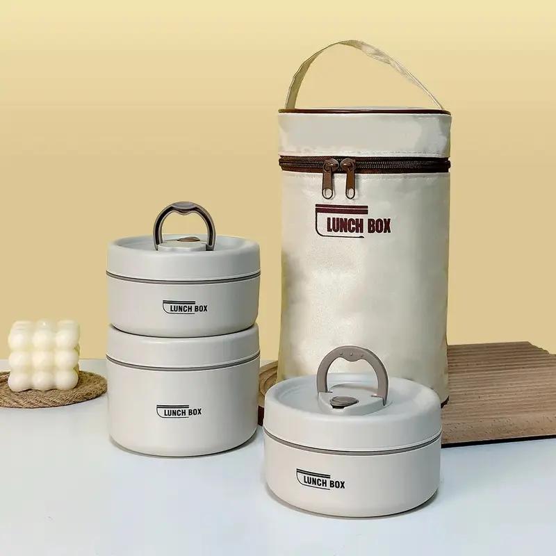 4-Tier Stainless Steel Lunch Box with High Capacity – Includes Insulated & Portable Carry Bag, Ideal for Office, School & Camping. Leakproof, Reusable, and Comes with Bag & Lid.
