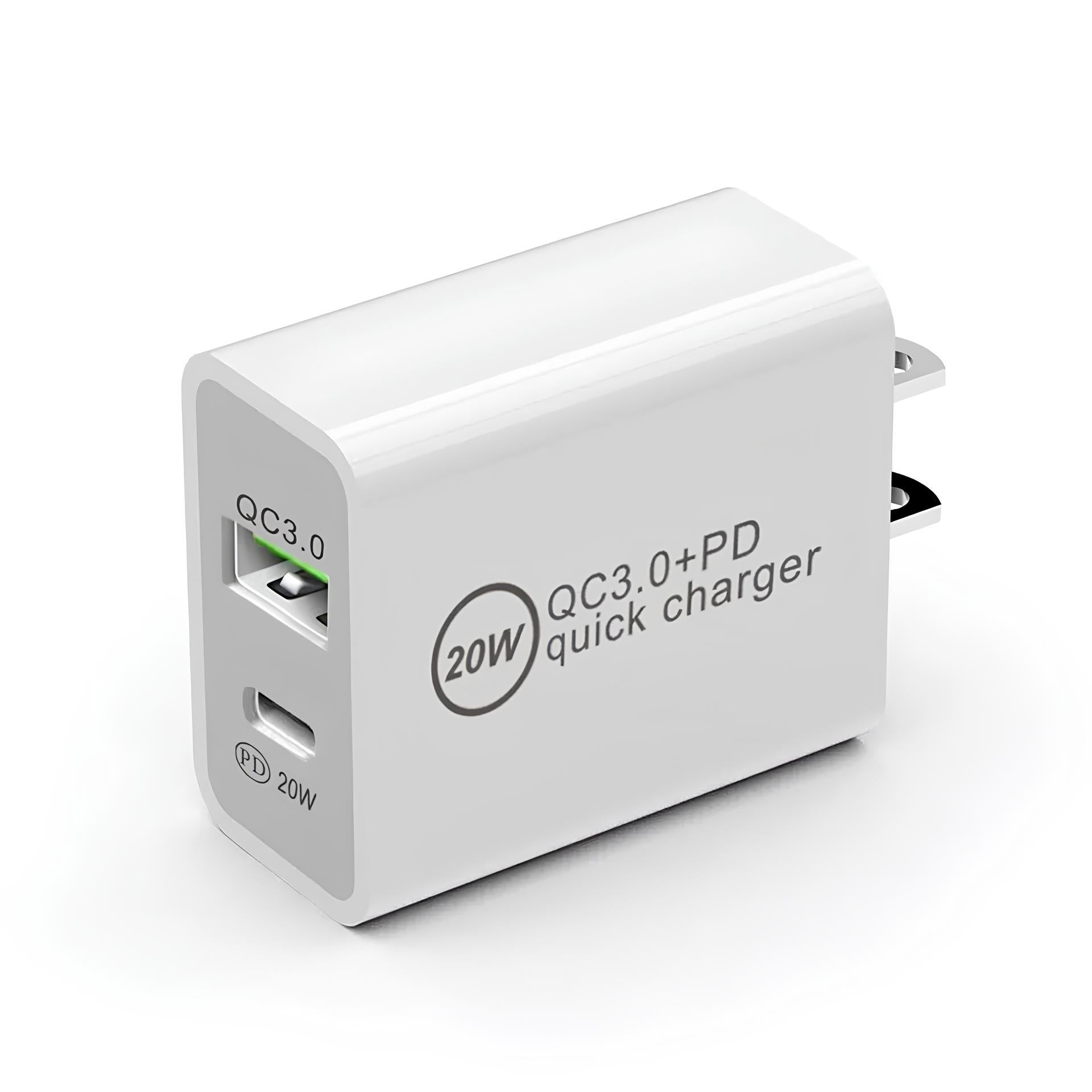 PD 20W Fast Charger USB-C Quick Charger for iPhone 14/13/12/11/XR/8