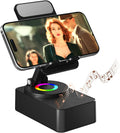 Cell Phone Stand with Wireless Bluetooth Speaker, LED, Anti-Slip Base HD Surround Sound,Perfect for Home/Outdoor with Bluetooth Speaker for Desk Compatible with iPhone/ipad/Android,Gifts for Men Women Adjustable Anniversary Birthday Christmas, Accessories