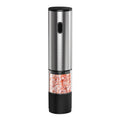 Modern 2-Pc Cordless Gravity Electric Salt & Pepper Grinders Set - Salt and Pepper Shaker, Battery-Operated, Automatic Operation, LED Light, Adjustable Coar., Ceramic Grinder, Large Capacity, 8.78x5.35x2.72 inches Home Kitchen BBQ Utensils, Auto Gri