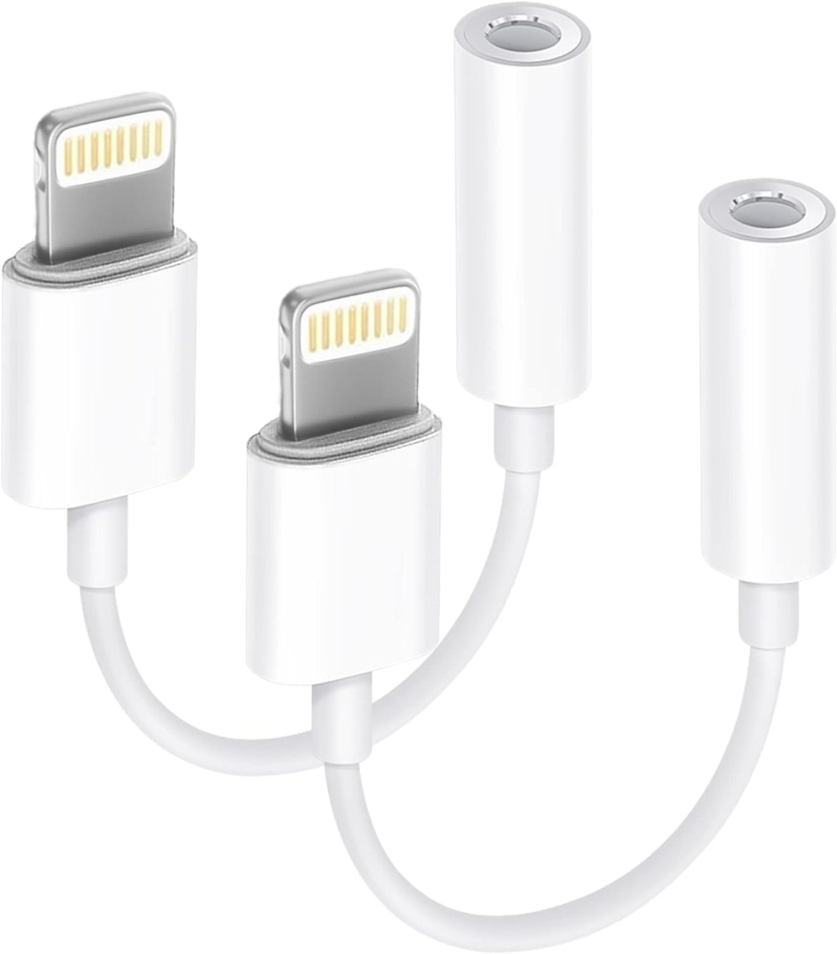 For iPhone Audio Cable Adapter 8 Pin to 3.5mm AUX Audio Car Adapter Cord Accessories Portable Connector Mp3 Aluminum Headphone