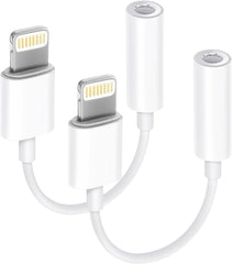 For iPhone Audio Cable Adapter 8 Pin to 3.5mm AUX Audio Car Adapter Cord Accessories Portable Connector Mp3 Aluminum Headphone