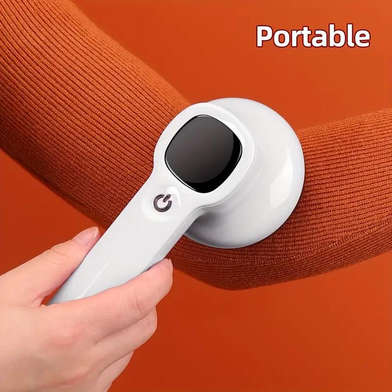Portable Compact Handheld Fabric Shaver (1pc) - Rechargeable USB-Charging Lint Remover, 800mAh Lithium Battery, USB Cable Included, Durable Efficient Cleaner for Clothes, Furniture, Compact Design