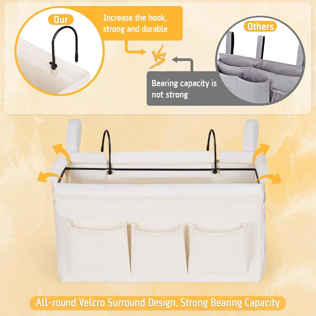 Zyler's Hanging Bedside Organizer Caddy