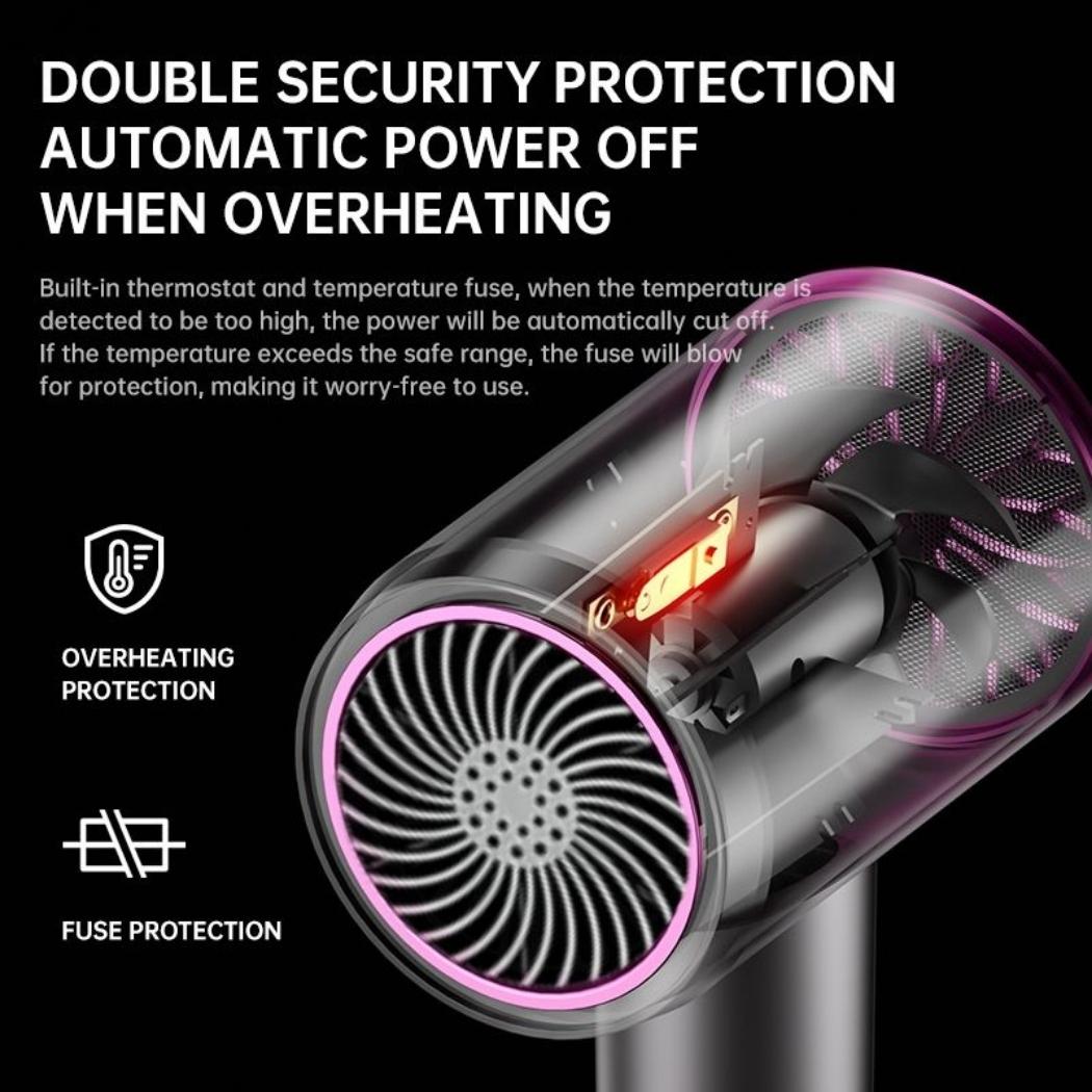 ZYLER 2000W Anion Hair Dryer for Fast Drying & Curling, Durable Plastic Styling Tool with Hot and Cold Settings for Curls, 110-220V EU Plug for Home Use, Detangling
