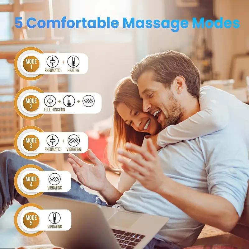 Intelligent Eye Massager with Pneumatic And Vibration Massage, Hot Compress, Music, And Various Massage Modes, Portable