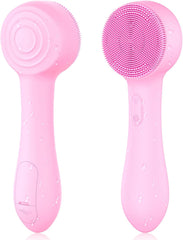 Facial Cleansing Brush Silicone Face Scrubber Waterproof Rechargeable Exfoliator Massage Device for Men & Women, Deep Pore Cleansing, Exfoliating, Removing Blackhead Electric Face Scrub Brush
