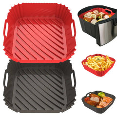 2 Pack Silicone Air Fryer Liners Square
