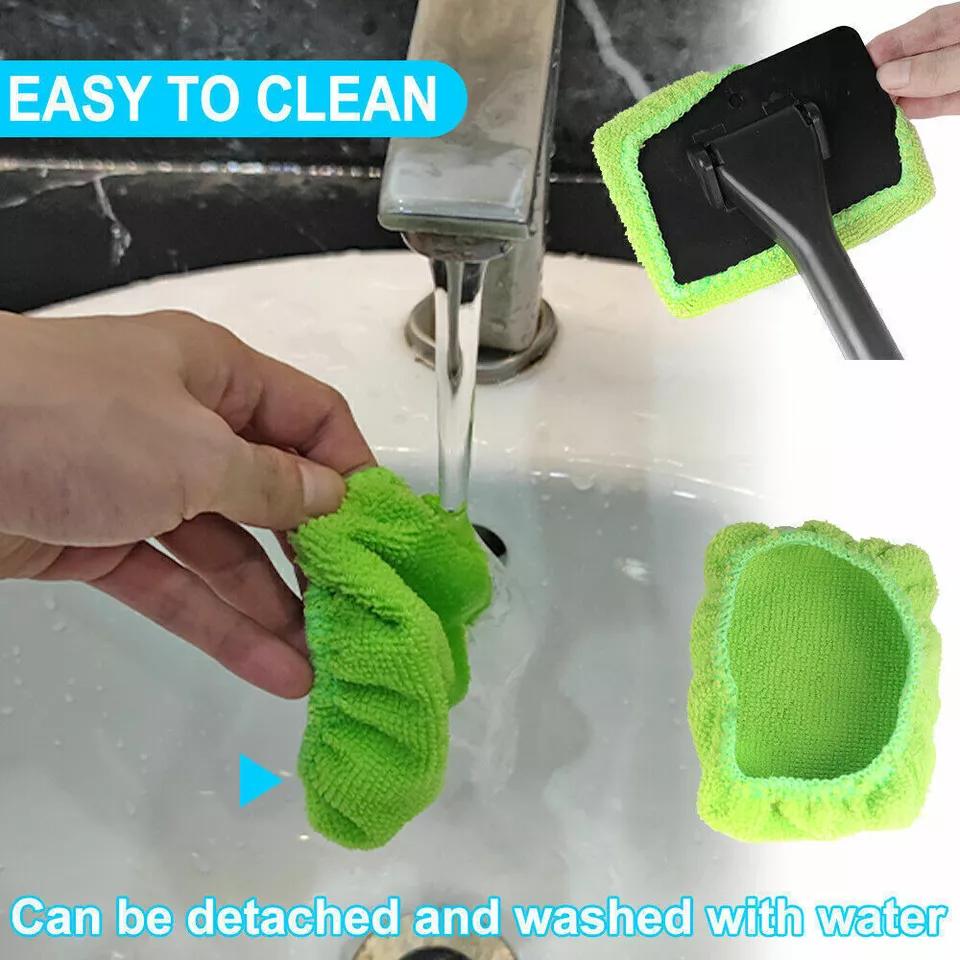2X MicroFiber Windshield Clean Shine Car Auto Wiper Cleaner Glass Window Brush