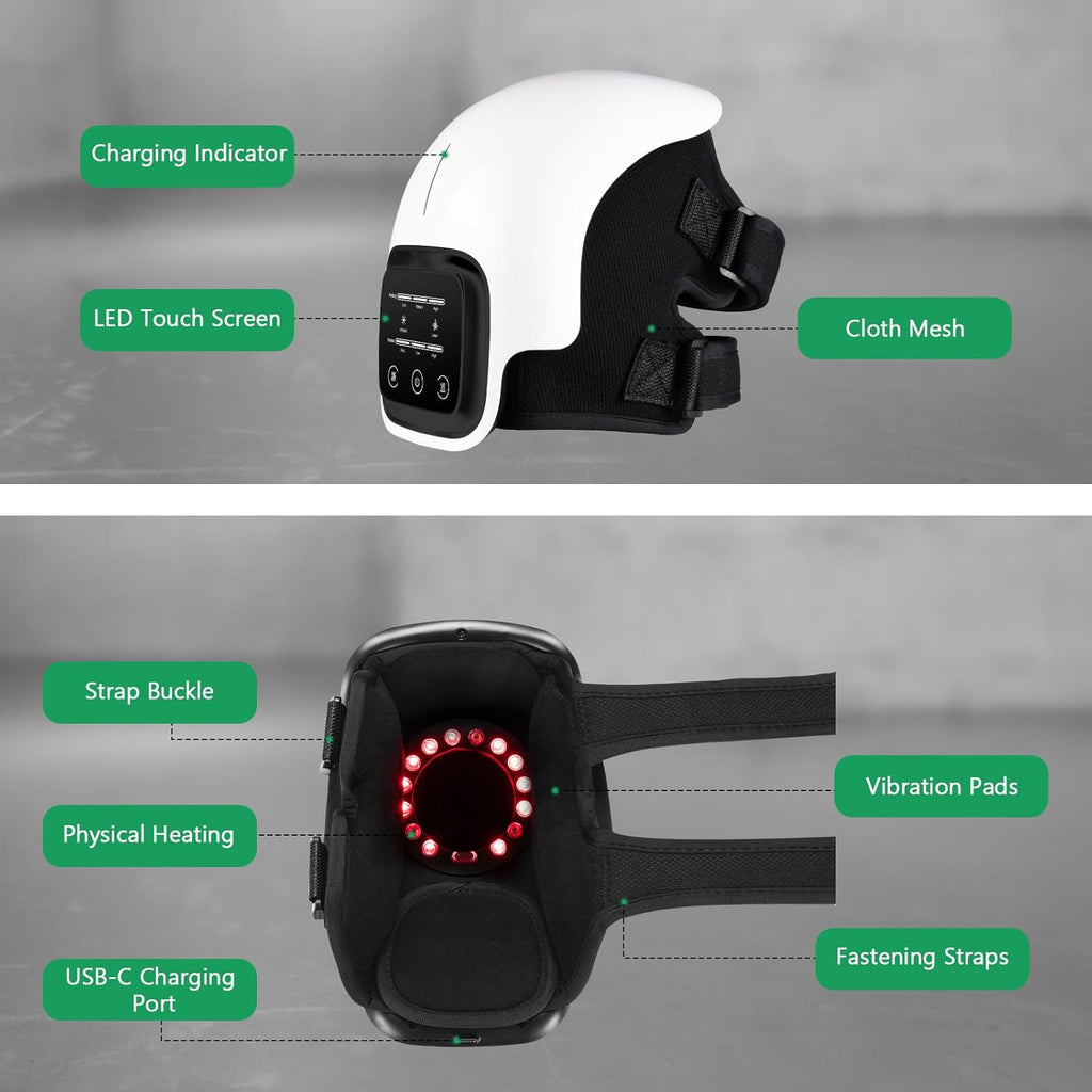 Knee Massager,Cordless Knee Massager with Heat