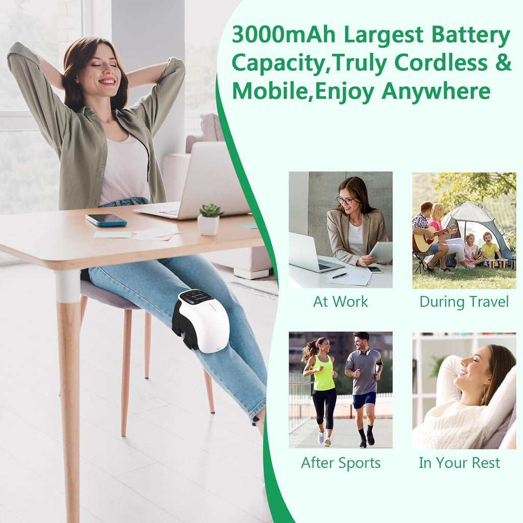 Knee Massager,Cordless Knee Massager with Heat