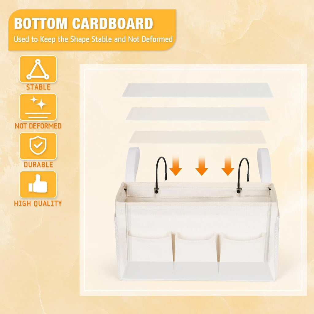 Zyler's Hanging Bedside Organizer Caddy