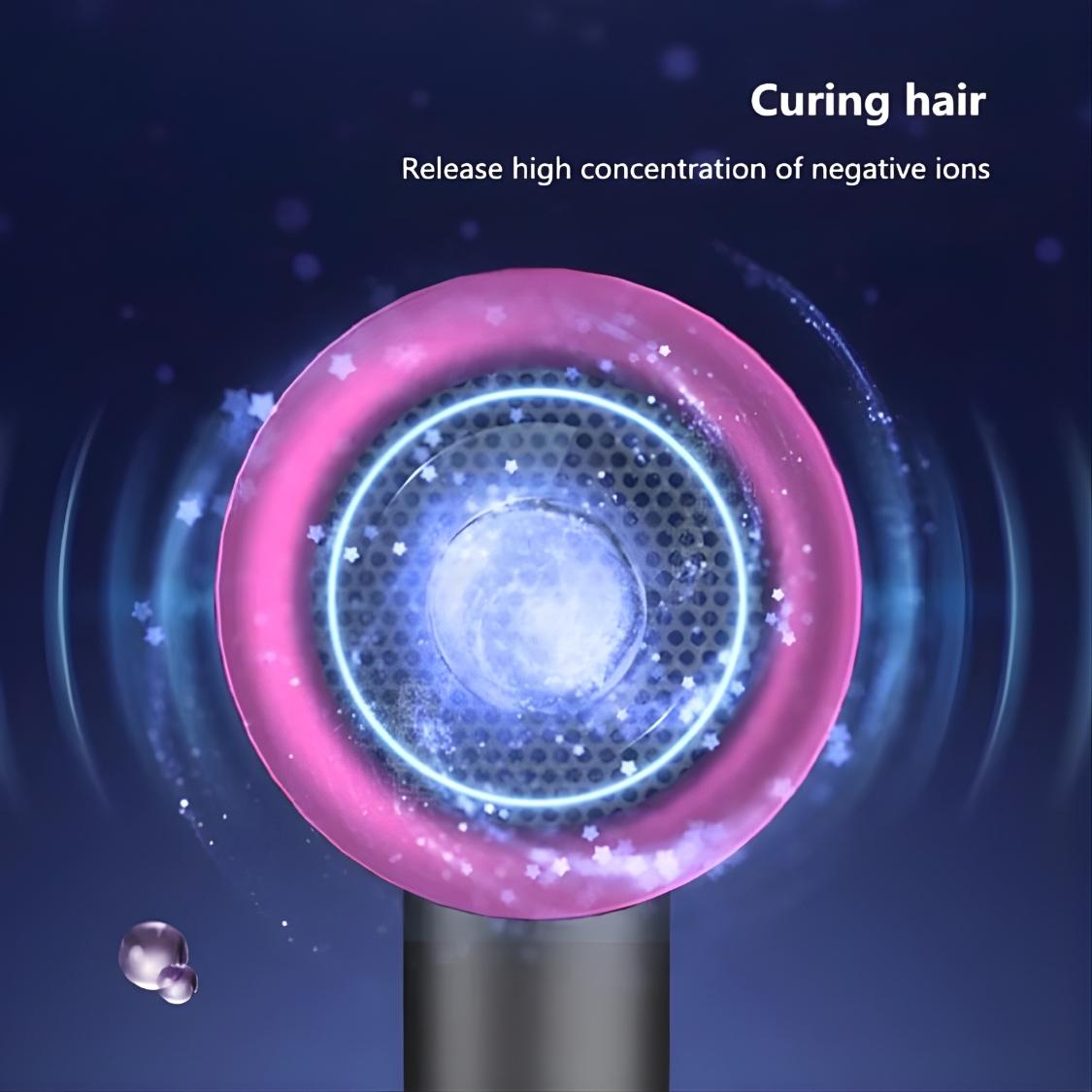 ZYLER High Speed Ionic Hair Dryer - Corded Plug, Safety-Upgraded, Constant Temperature Care, 3 Adjustable Speed, Heat Protection, Compact Detangling Sculpting Portable Travel Ionic Blow Dryer, Straight, Travel Use