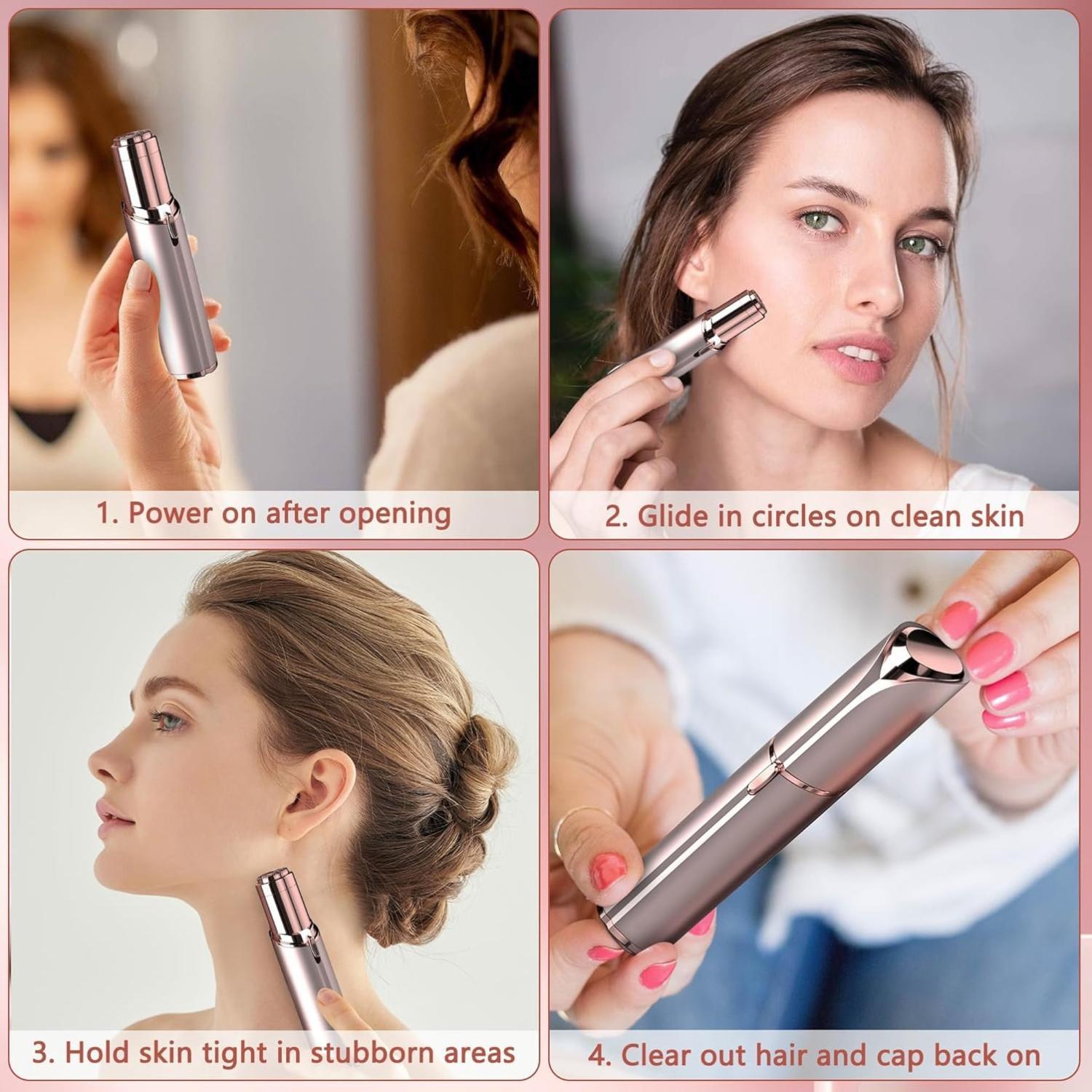 Facial Hair Remover for Women - Rose Gold